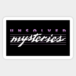 Unsolved Mysteries Sticker